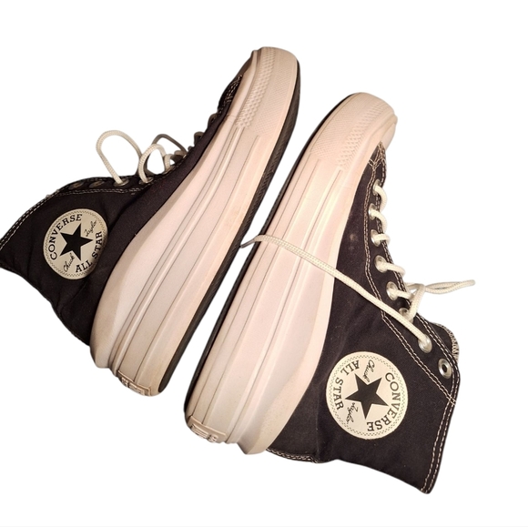 Converse Chuck Taylor All Star Platform High Top Sneakers Ladies 7 Mall Goth - Picture 3 of 5